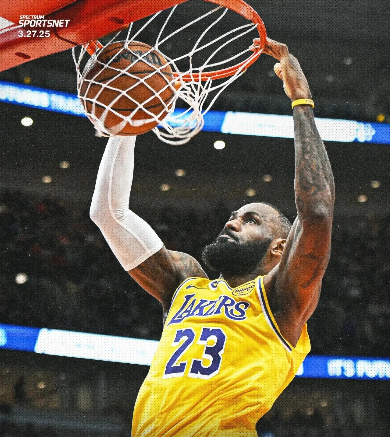 湖人擒灰熊，詹姆斯砍下35分